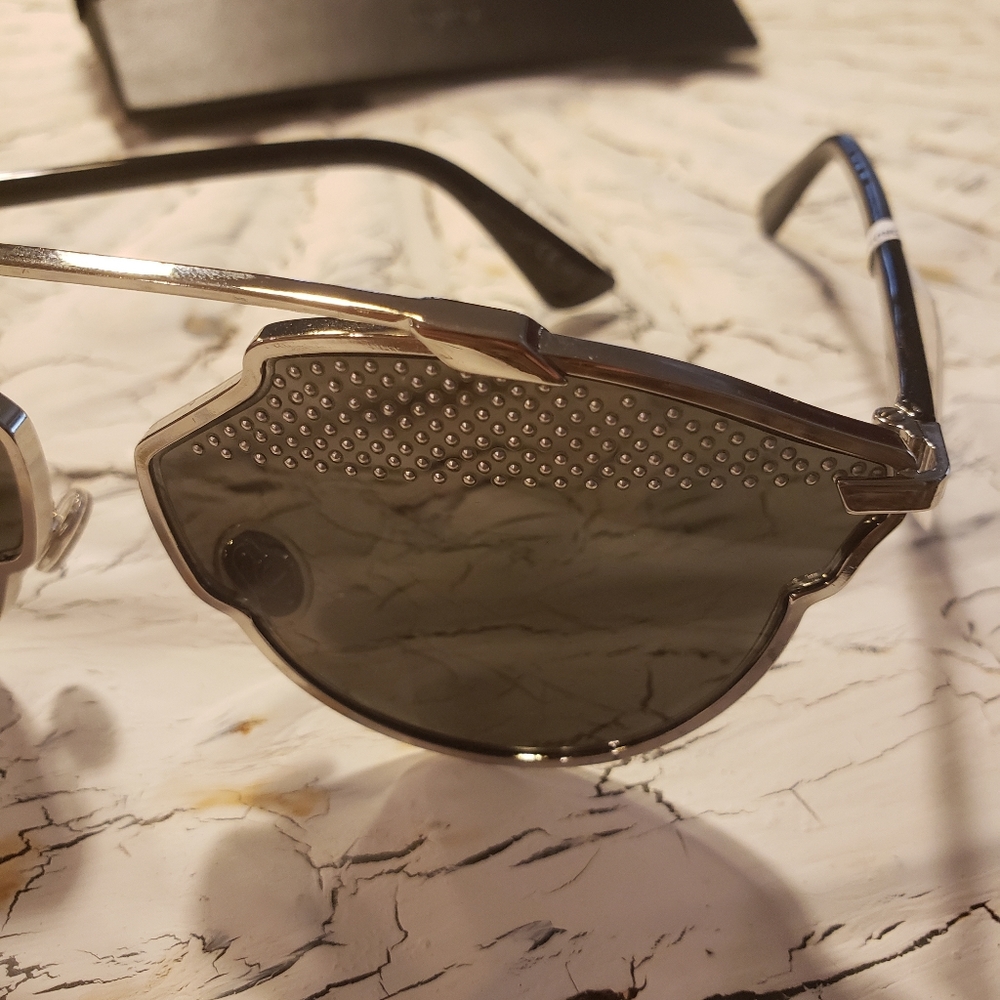 Dior So Real Brow Bar Aviator Sunglasses #3 - Picture 5 of 13